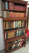 A large collection of old books including Shakespeare,