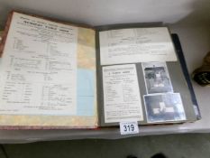 1 1940's scrap books containing programmes,