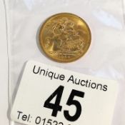 A 1964 gold sovereign