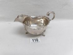 A silver sauce boat, H M Birmingham 1934,