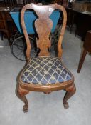 A walnut chair