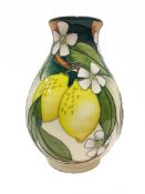 A William Moorcroft lemons vase, 7.