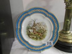 An early Coalport cabinet plate,