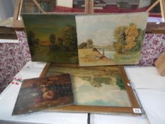 4 Victorian and Edwardian oil paintings