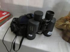 A pair of Olympus 10 x 50 DPS binoculars