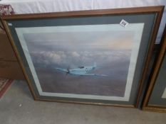 A framed and glazed signed limited edition Coulson print entitled 'Birth of a Legend'