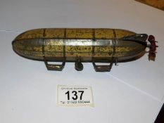 A Lehmann tin plate clockwork EPL-1 651 Zeppelin air ship