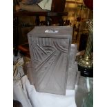 A large frosted glass art deco ornament,