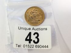 A 1966 gold sovereign