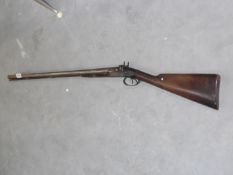 A 19th century percussion rifle