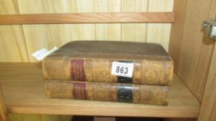 2 volumes 'A History of the Earth and Animated Nature' by Oliver Goldsmith,
