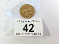 A 1918 gold sovereign