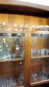 A mixed lot of glasses, soda syphon,