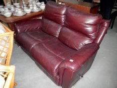 A 2 seater lazy boy reclining sofa