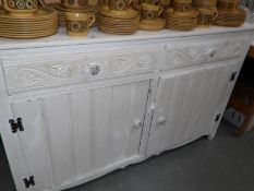 A painted dresser base