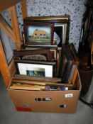 A quantity of framed pictures etc.