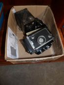 3 vintage camera's including Rollieflex style