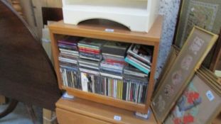 A teak side table