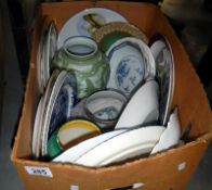A mixed lot of collectable plates including Copeland, Spode Gainsborough patter etc.