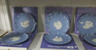 6 boxed Wedgwood plates and one other