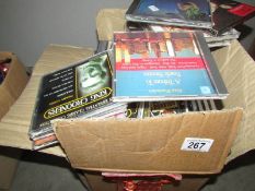 A box of CD's