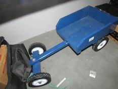 A vintage toy go cart