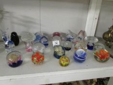 22 glass paperweights