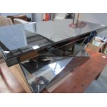 A superb quality mirrored ultra modern table