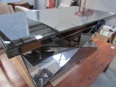 A superb quality mirrored ultra modern table