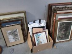 A large quantity of pictures (2 stacks and a box)
