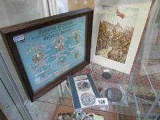 2 items of Falklands war memorabilia,