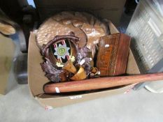 A mixed lot of wooden items