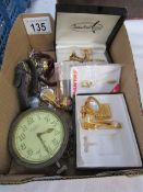 A mixed lot of costume jewellery and watches