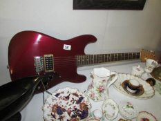 A Strat style single pickup guitar, Alder body, quality parts,