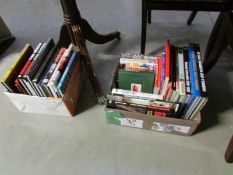 2 boxes of motoring books including racing,