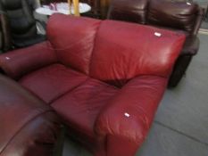 A 2 seat leather sofa