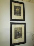 A pair of framed and glazed German historic prints including Bismark