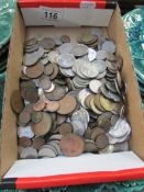 A mixed lot of coinage including UK copper and foreign