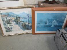 2 large framed and glazed prints