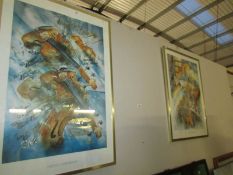 2 framed and glazed Thomas Weisenberger prints