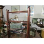 A superb quality 19th century mahogany clothes horse / quilt stand