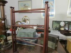 A superb quality 19th century mahogany clothes horse / quilt stand