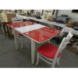 A good quality retro style table and 2 chairs