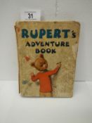 1940 Rupert's Adventure Book (complete, inscription,