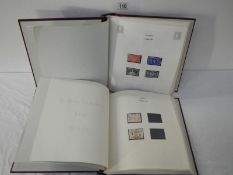Stamps - 2 albums of Queen Elizabeth II stamps (some mint)