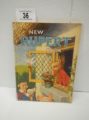 1946 The New Rupert Book (inscription,