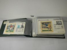 Stamps - An album of 70 covers of 1984-1993 football first day overs