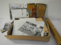 An interesting box of ephemera and pictures,