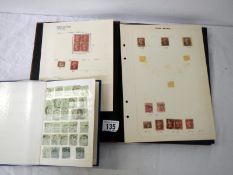 Stamps - 2 stock books of British stamps covering Victoria to Elizabeth II including Penny Reds