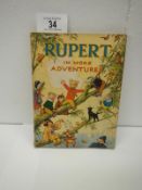 1944 Rupert in More Adventures (inscription,
